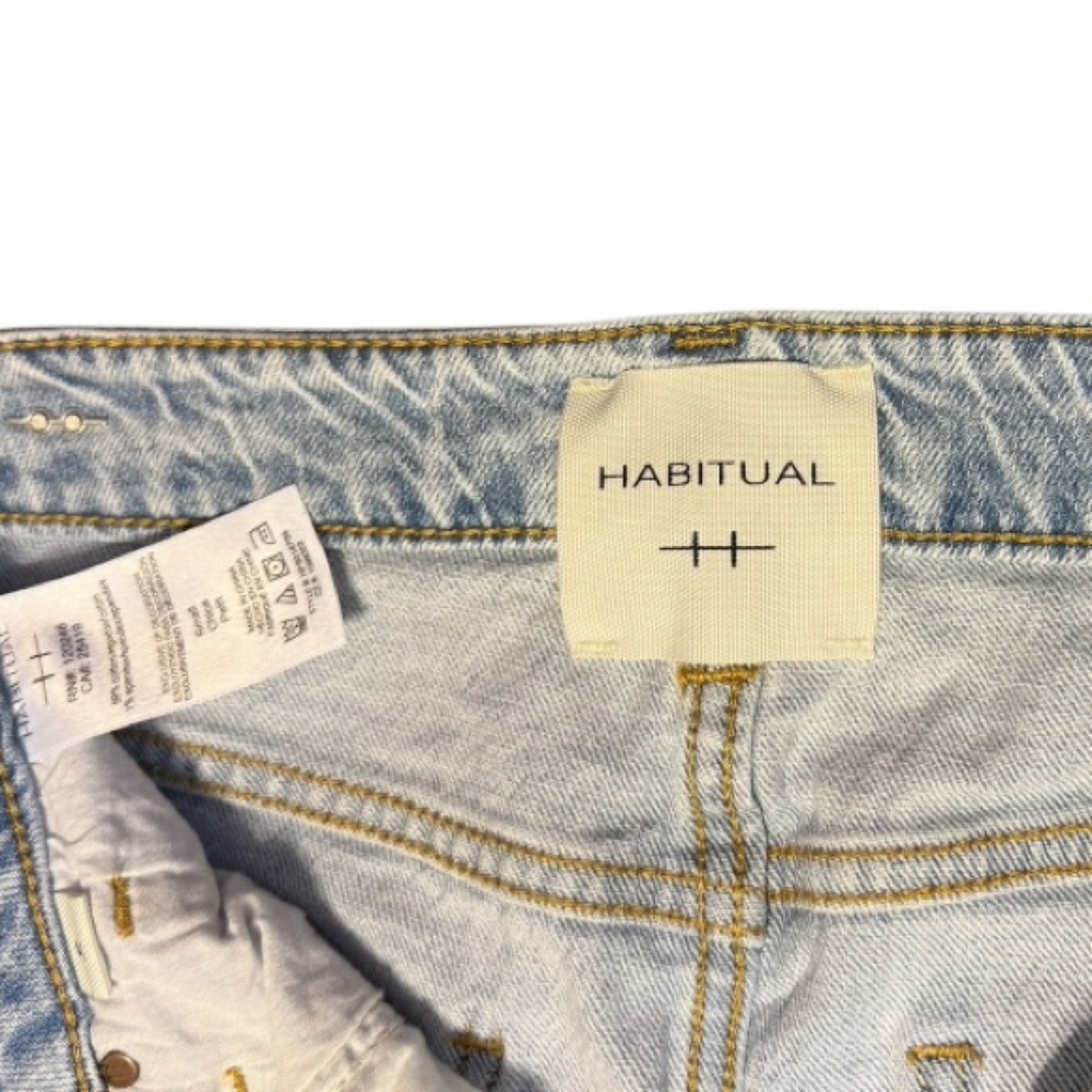 Habitual Released Hem Maxi Skirt in Atlantic, Size S Blue Front Slit Denim - Picture 6 of 7